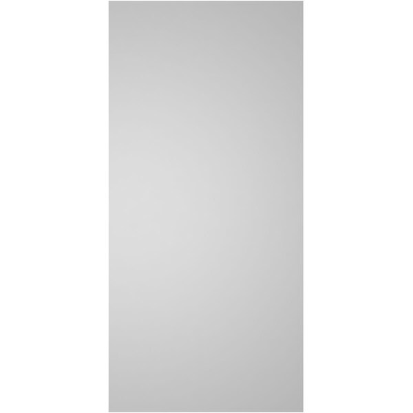 Ekena Millwork Vertical Surface Mount PVC Gable Vnt: Non-Functional, w/2"W x 1-1/2"H, Brickmould Frame, 18"W x 38"H - GVPVE18X3802SN