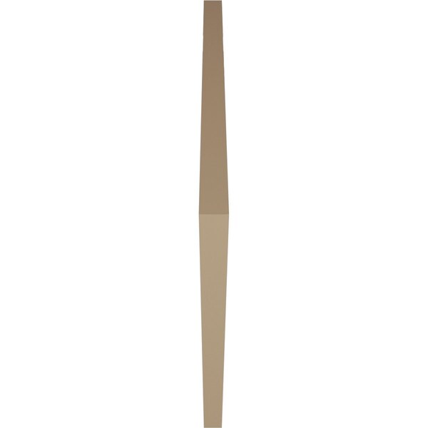 Ekena Millwork Timberthane Hand Hewn Diamond Faux Wood Non-Functional Gable Vent, Primed Tan, 36"W x 36"H - GVURDI36X36DHHPR