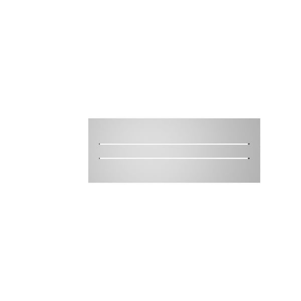 Ekena Millwork Vertical Surface Mount PVC Gable Vent: Functional, w/ 2"W x 2"P Brickmould Sill Frame, 32"W x 12"H - GVPVE32X1203SF