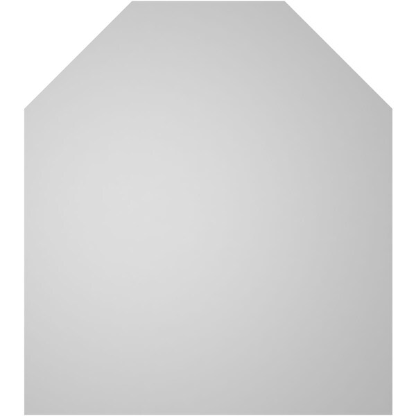 Ekena Millwork Octagonal Top Surface Mount PVC Gable Vent w/ 3-1/2"W x 1"P Standard Frame, 32"W x 36"H - GVPOT32X3601SN