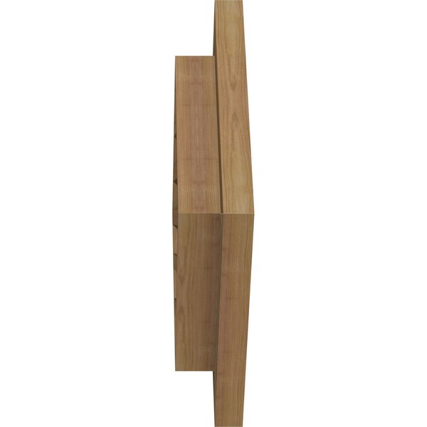 Ekena Millwork Diamond Gable Vent Functional, Western Red Cedar Gable Vent w/ Brick Mould Face Frame, 14"W x 14"H - GVWDI14X1400RFUWR