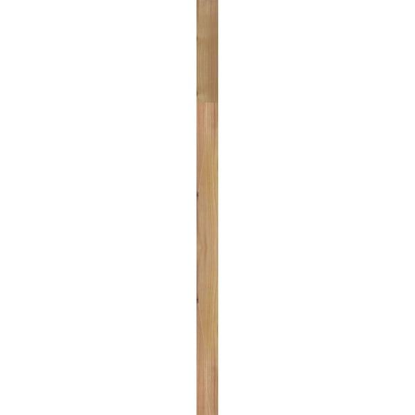 Ekena Millwork Octagonal Top Gable Vent Western Red Cedar Gable Vent w/Decorative Face Frame, 36"W x 20"H - GVWOT36X2002SDUWR