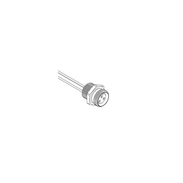 Receptáculo Woodhead Micro-Change (M12), 4 polos, rosca M12X1, hembra (recta) a cable - 8R4E30E03C3003
