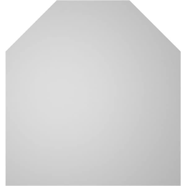 Ekena Millwork Octagonal Top Surface Mount PVC Gable Vent w/ 3-1/2"W x 1"P Standard Frame, 34"W x 36"H - GVPOT34X3601SN