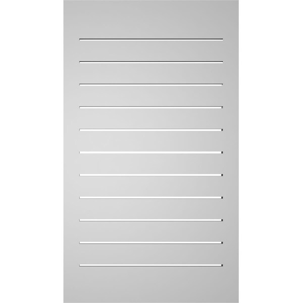 Ekena Millwork Vertical Surface Mount PVC Gable Vent: Functional, w/ 2"W x 2"P Brickmould Sill Frame, 22"W x 38"H - GVPVE22X3803SF
