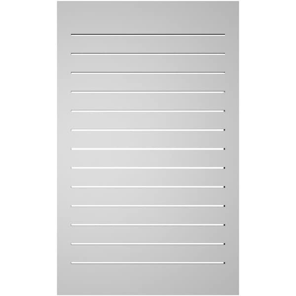 Ekena Millwork Vertical Surface Mount PVC Gable Vent: Functional, w/ 2"W x 2"P Brickmould Sill Frame, 26"W x 42"H - GVPVE26X4203SF
