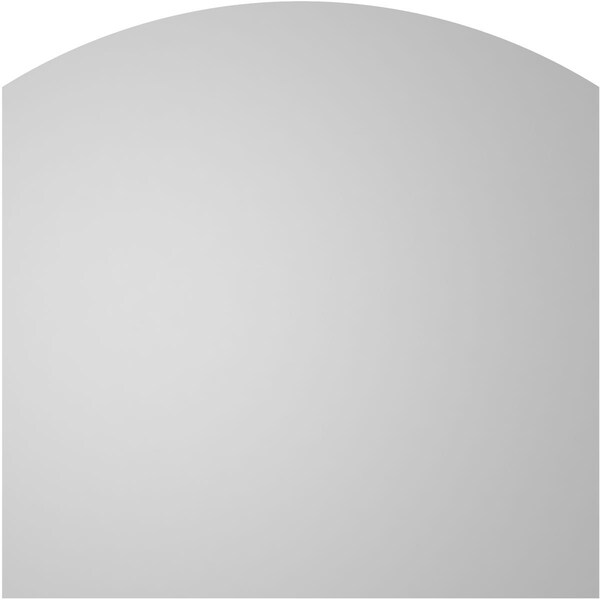 Ekena Millwork Arch Top Surface Mount PVC Gable Vent: Functional, w/ 2"W x 2"P Brickmould Sill Frame, 38"W x 38"H - GVPAR38X3803SF