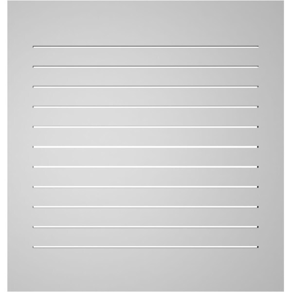 Ekena Millwork Vertical Surface Mount PVC Gable Vent: Functional, w/ 3-1/2"W x 1"P Standard Frame, 38"W x 40"H - GVPVE38X4001SF