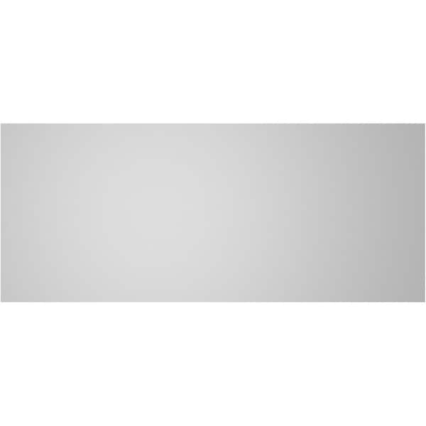 Ekena Millwork Vertical Surface Mount PVC Gable Vent: Non-Functional, w/3-1/2"W x 1"H, Standard Frame, 38"W x 16"H - GVPVE38X1601SN