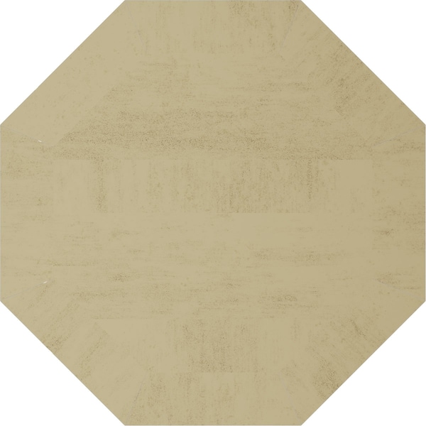 Ekena Millwork Timberthane Sandblasted Octagonal Faux Wood Non-Functional Gable Vent, Primed Tan, 36"W x 36"H - GVUROC36X36DSDPR