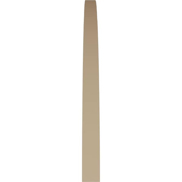 Ekena Millwork Timberthane Pecky Cypress Half Round Faux Wood Non-Functional Gable Vent, Primed Tan, 30"W x 15"H - GVURHR30X15DPCPR