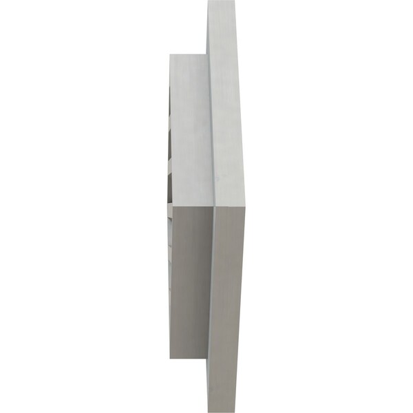 Ekena Millwork Diamond Gable Vent, Functional, Western Red Cedar Gable Vent w/ Brick Mould Face Frame, 12"W x 12"H - GVWDI12X1200RFPWR