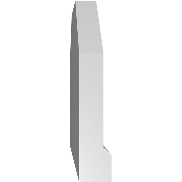Ekena Millwork Octagonal Top Surface Mount PVC Gable Vent w/ 2"W x 2"P Brickmould Sill Frame, 14"W x 12"H - GVPOT14X1203SN