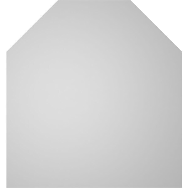 Ekena Millwork Octagonal Top Surface Mount PVC Gable Vent w/ 3-1/2"W x 1"P Standard Frame, 30"W x 32"H - GVPOT30X3201SN