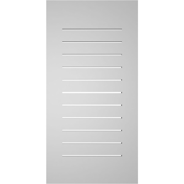 Ekena Millwork Vertical Surface Mount PVC Gable Vent: Functional, w/ 3-1/2"W x 1"P Standard Frame, 20"W x 40"H - GVPVE20X4001SF