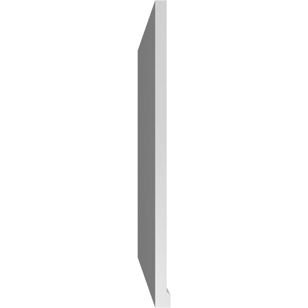 Ekena Millwork Vertical Surface Mount PVC Gable Vent w/ 2"W x 2"H , Brickmould Sill Frame, 34"W x 40"H - GVPVE34X4003SN