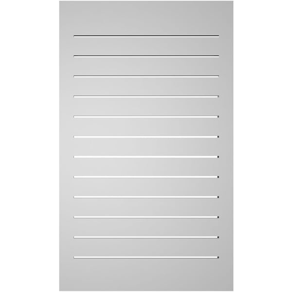 Ekena Millwork Vertical Surface Mount PVC Gable Vent: Functional, w/ 2"W x 1-1/2"P Brickmould Frame, 24"W x 40"H - GVPVE24X4002SF