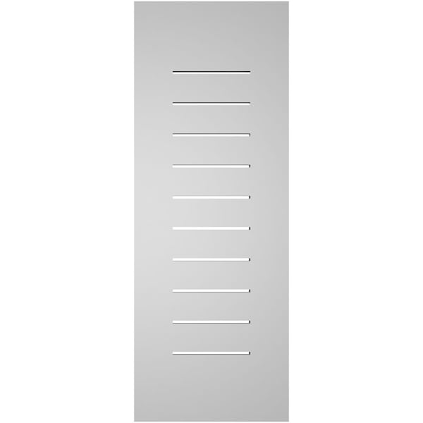 Ekena Millwork Vertical Surface Mount PVC Gable Vent: Functional, w/ 3-1/2"W x 1"P Standard Frame, 14"W x 38"H - GVPVE14X3801SF
