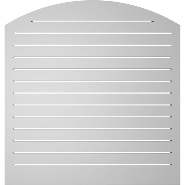 Ekena Millwork Arch Top Surface Mount PVC Gable Vent: Non-Functional, w/2"W x 1-1/2"P Brickmould Frame, 40"W x 40"H - GVPAR40X4002SN