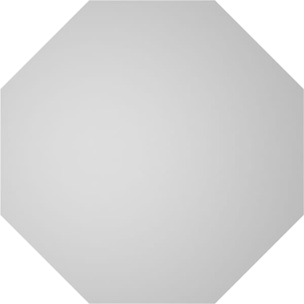Ekena Millwork Octagonal Surface Mount PVC Gable Vent: Non-Functional, w/ 3-1/2"W x 1"P Standard Frame, 18"W x 18"H - GVPOC18X1801SN