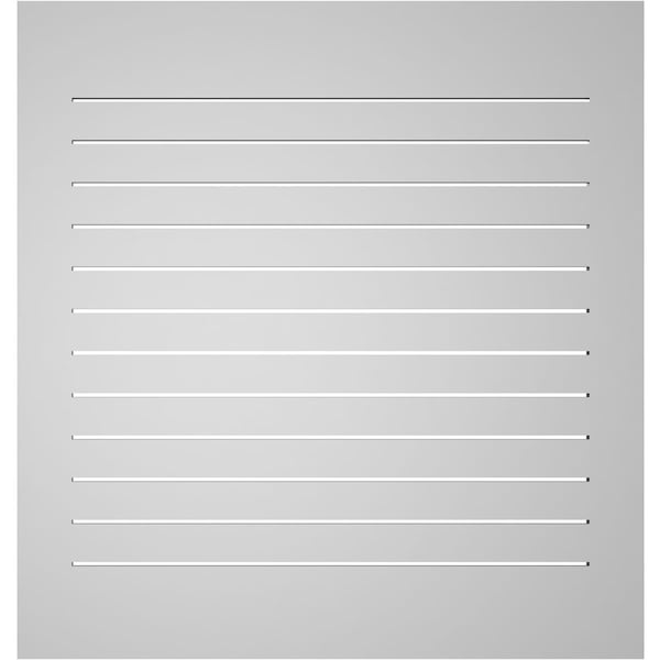 Ekena Millwork Vertical Surface Mount PVC Gable Vent: Functional, w/ 3-1/2"W x 1"P Standard Frame, 40"W x 42"H - GVPVE40X4201SF