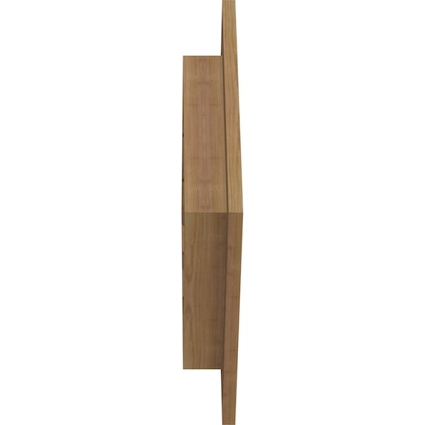 Ekena Millwork Diamond Gable Vent Functional, Western Red Cedar Gable Vent w/ 1" x 4" Flat Trim Frame, 14"W x 14"H - GVWDI14X1401SFUWR