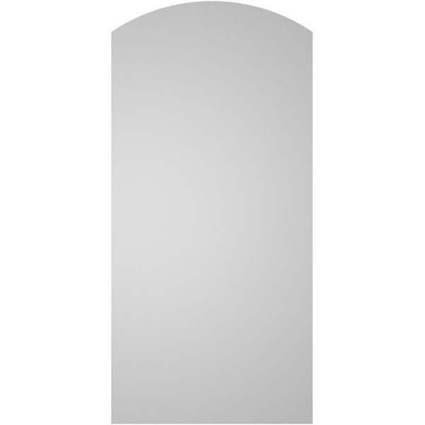 Ekena Millwork Arch Top Surface Mount PVC Gable Vent: Functional, w/ 3-1/2"W x 1"P Standard Frame, 20"W x 42"H - GVPAR20X4201SF