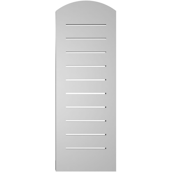 Ekena Millwork Arch Top Surface Mount PVC Gable Vent w/ 2"W x 2"P Brickmould Sill Frame, 12"W x 32"H - GVPAR12X3203SN