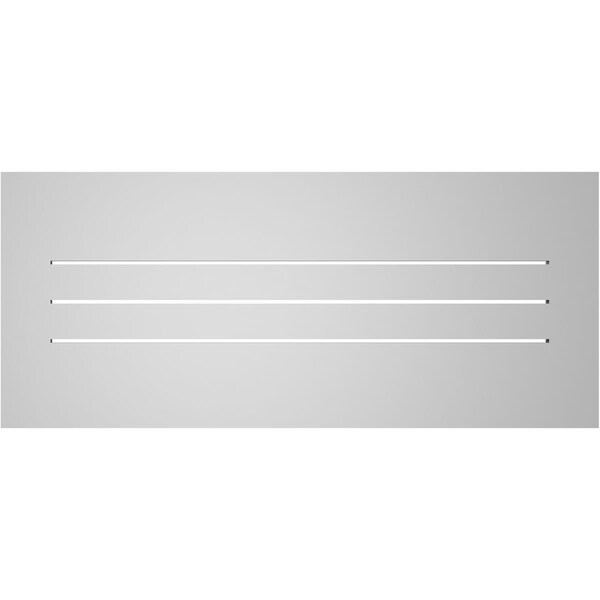 Ekena Millwork Vertical Surface Mount PVC Gable Vent: Functional, w/ 3-1/2"W x 1"P Standard Frame, 42"W x 18"H - GVPVE42X1801SF