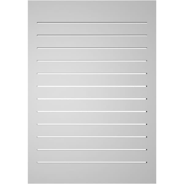 Ekena Millwork Vertical Surface Mount PVC Gable Vent: Functional, w/ 2"W x 1-1/2"P Brickmould Frame, 28"W x 40"H - GVPVE28X4002SF