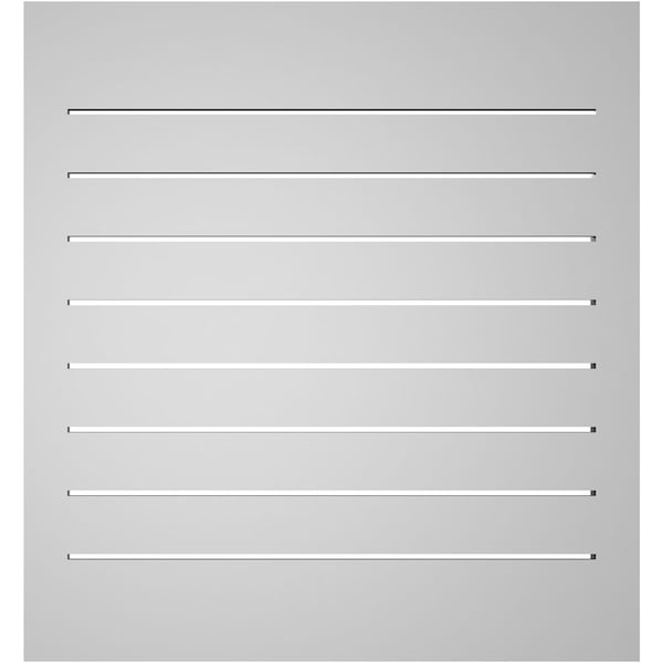 Ekena Millwork Vertical Surface Mount PVC Gable Vent: Functional, w/ 2"W x 2"P Brickmould Sill Frame, 28"W x 30"H - GVPVE28X3003SF