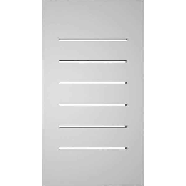 Ekena Millwork Vertical Surface Mount PVC Gable Vent: Functional, w/ 2"W x 1-1/2"P Brickmould Frame, 12"W x 22"H - GVPVE12X2202SF