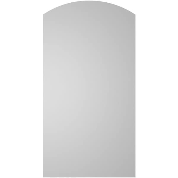 Ekena Millwork Arch Top Surface Mount PVC Gable Vent: Functional, w/ 2"W x 1-1/2"P Brickmould Frame, 22"W x 42"H - GVPAR22X4202SF