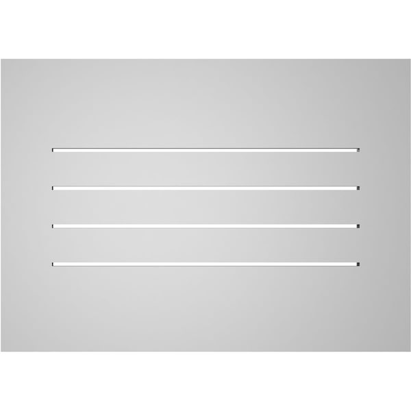 Ekena Millwork Vertical Surface Mount PVC Gable Vent: Functional, w/ 3-1/2"W x 1"P Standard Frame, 28"W x 20"H - GVPVE28X2001SF