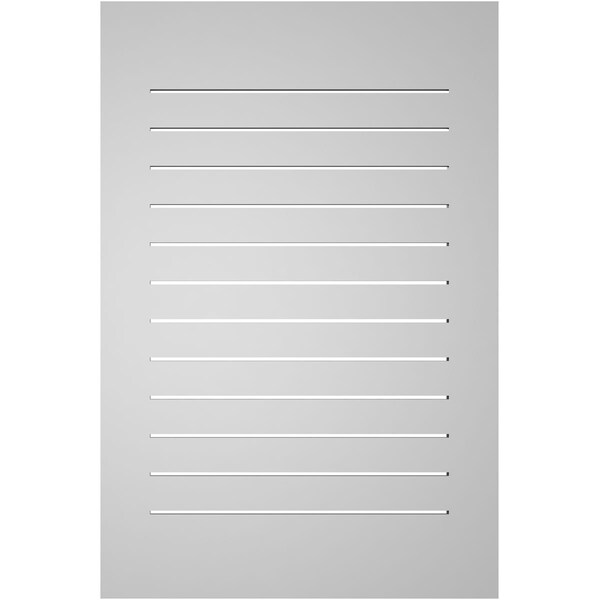 Ekena Millwork Vertical Surface Mount PVC Gable Vent: Functional, w/ 3-1/2"W x 1"P Standard Frame, 28"W x 42"H - GVPVE28X4201SF