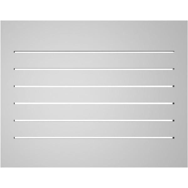 Ekena Millwork Vertical Surface Mount PVC Gable Vent: Functional, w/ 2"W x 2"P Brickmould Sill Frame, 28"W x 22"H - GVPVE28X2203SF