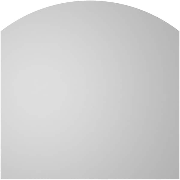 Ekena Millwork Arch Top Surface Mount PVC Gable Vent: Functional, w/ 2"W x 1-1/2"P Brickmould Frame, 12"W x 12"H - GVPAR12X1202SF