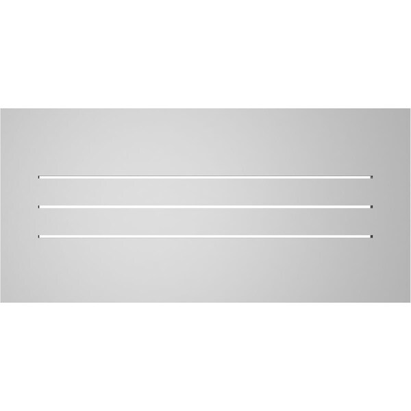 Ekena Millwork Vertical Surface Mount PVC Gable Vent: Functional, w/ 3-1/2"W x 1"P Standard Frame, 38"W x 18"H - GVPVE38X1801SF