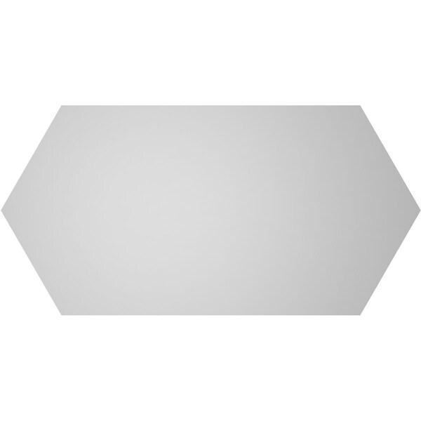 Ekena Millwork Half Round Surface Mount PVC Gable Vent w/ 2"W x 2"P Brickmould Sill Frame, 36"W x 18"H - GVPHR36X1803SN