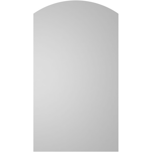 Ekena Millwork Arch Top Surface Mount PVC Gable Vent: Functional, w/ 2"W x 1-1/2"P Brickmould Frame, 18"W x 32"H - GVPAR18X3202SF
