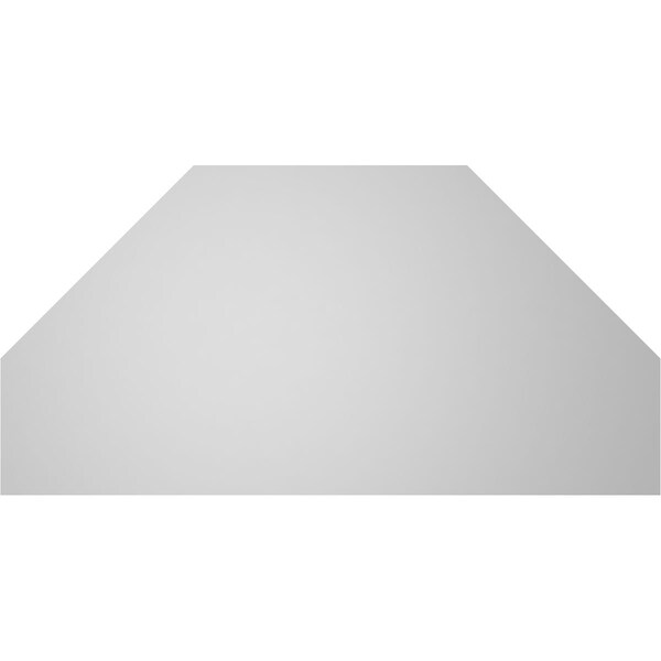 Ekena Millwork Octagonal Top Surface Mount PVC Gable Vent w/ 3-1/2"W x 1"P Standard Frame, 40"W x 20"H - GVPOT40X2001SN