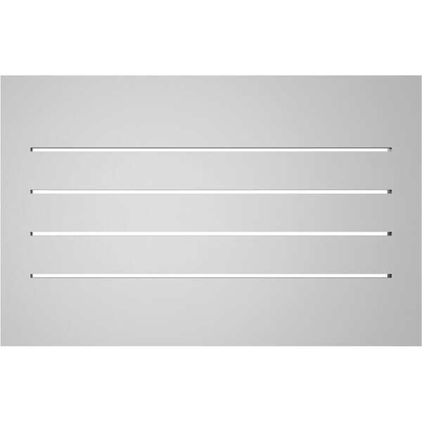 Ekena Millwork Vertical Surface Mount PVC Gable Vent: Functional, w/ 2"W x 2"P Brickmould Sill Frame, 28"W x 18"H - GVPVE28X1803SF