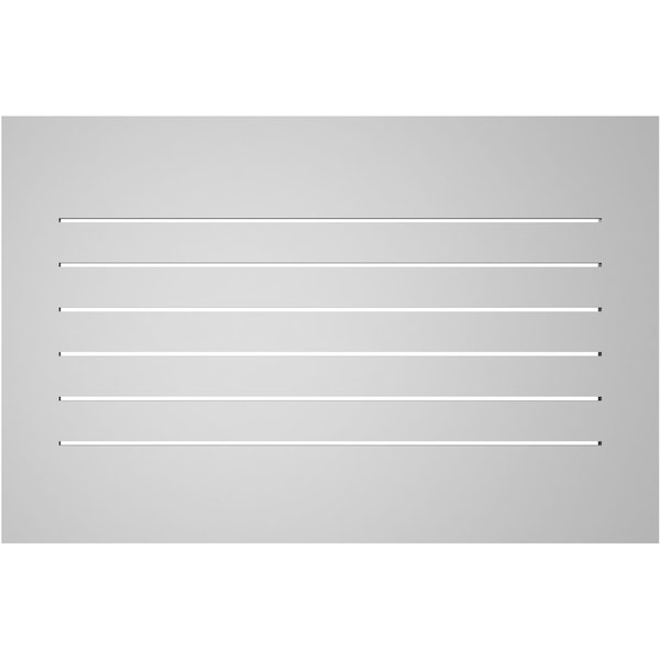 Ekena Millwork Vertical Surface Mount PVC Gable Vent: Functional, w/ 3-1/2"W x 1"P Standard Frame, 40"W x 26"H - GVPVE40X2601SF