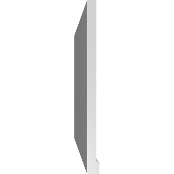 Ekena Millwork Vertical Surface Mount PVC Gable Vent w/ 2"W x 2"H , Brickmould Sill Frame, 42"W x 28"H - GVPVE42X2803SN