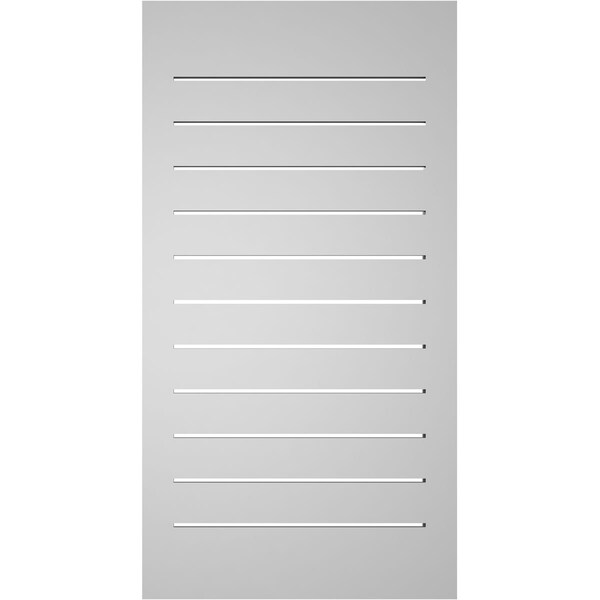 Ekena Millwork Vertical Surface Mount PVC Gable Vent: Functional, w/ 2"W x 2"P Brickmould Sill Frame, 20"W x 38"H - GVPVE20X3803SF