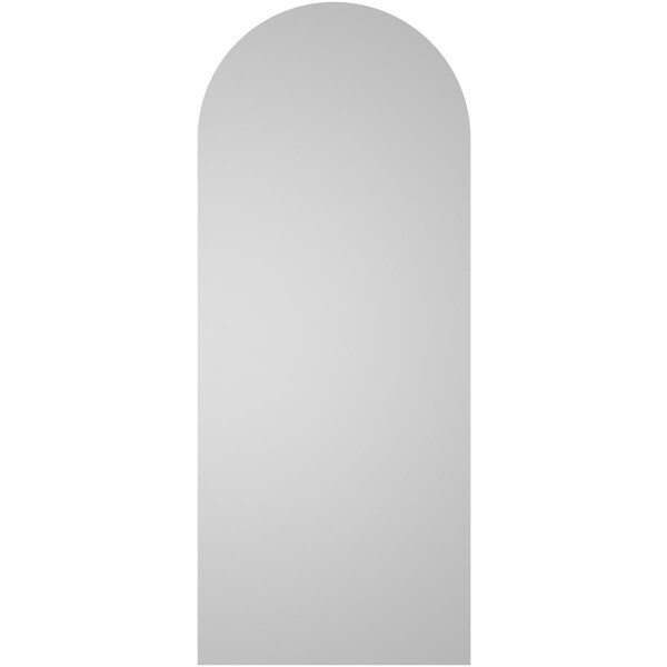 Ekena Millwork Round Top Surface Mount PVC Gable Vent w/ 2"W x 2"P Brickmould Sill Frame, 14"W x 34"H - GVPRT14X3403SN