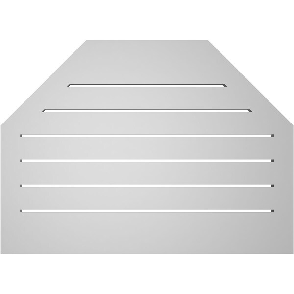 Ekena Millwork Octagonal Top Surface Mount PVC Gable Vent w/ 2"W x 2"P Brickmould Sill Frame, 30"W x 22"H - GVPOT30X2203SF