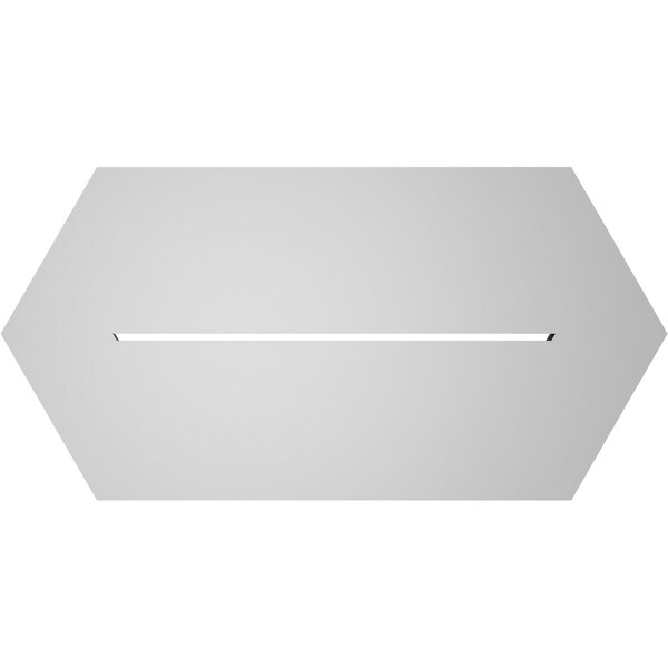 Ekena Millwork Half Round Surface Mount PVC Gable Vent: Functional, w/ 3-1/2"W x 1"P Standard Frame, 24"W x 12"H - GVPHR24X1201SF