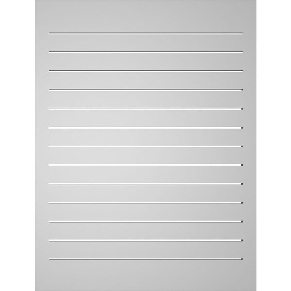 Ekena Millwork Vertical Surface Mount PVC Gable Vent: Functional, w/ 2"W x 1-1/2"P Brickmould Frame, 32"W x 42"H - GVPVE32X4202SF
