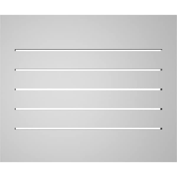 Ekena Millwork Vertical Surface Mount PVC Gable Vent: Functional, w/ 2"W x 1-1/2"P Brickmould Frame, 24"W x 20"H - GVPVE24X2002SF